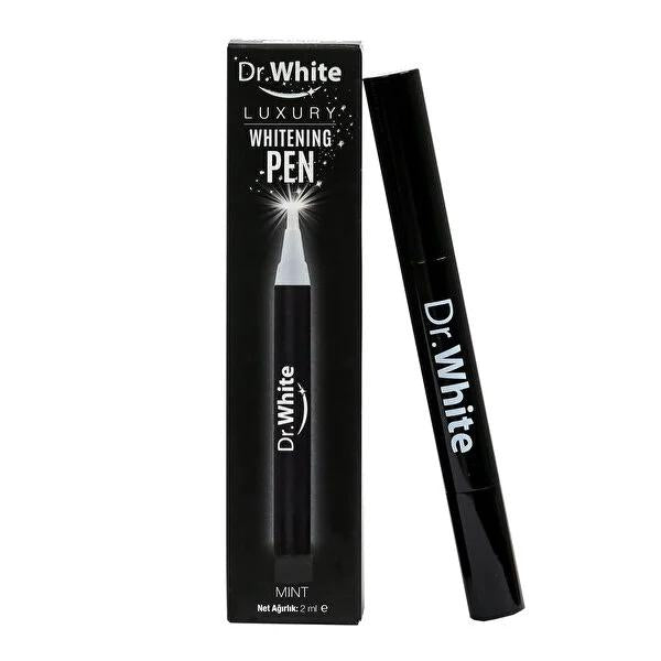 Dr. White Teeth Whitening Pen - Mint Flavor, 2ml - Peroxide-Free, Portable & Easy to Use Dr. White Teeth Whitening Pen - Mint Flavor, Peroxide-Free teeth whitening pen, Dr. White, mint flavor teeth whitening, peroxide-free teeth whitening, portable teeth whitening solution, oral care, teeth whitening, smile enhancer, coffee stain remover, smoke stain remover, travel oral care, convenient whitening, peroxide-free, mint flavor, 2ml whitening solution