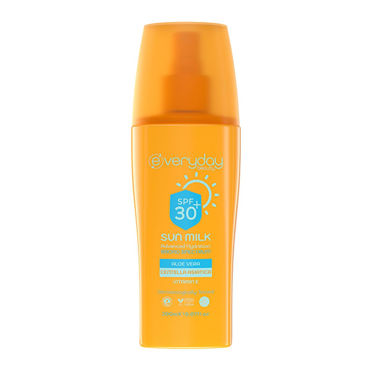 Everyday Beauty 30 SPF Sunscreen Lotion: UVA/UVB Protection, Aloe & Vitamin E - Water Resistant, Lightweight 200ml (6.76 fl oz) Everyday Beauty 30 SPF Sunscreen: UVA/UVB Protection sunscreen lotion, 30 SPF sunscreen, UVA UVB protection, aloe vera sunscreen, vitamin E sunscreen, water resistant sunscreen, sun protection, Everyday sunscreen, Güneş Koruyucu Süt, sunscreen for sensitive skin, sunblock, sun cream, daily sunscreen, lightweight sunscreen, moisturizing sunscreen, aloe vera, vitamin E, broad spectru