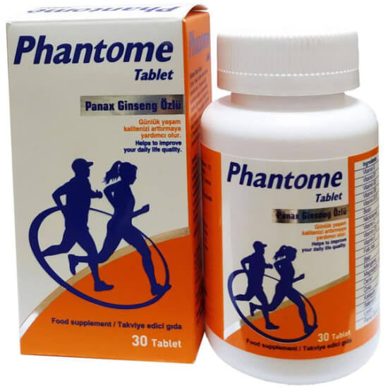 Zed Ilac Phantome Panax Ginseng Multivitamin 30 Tablets