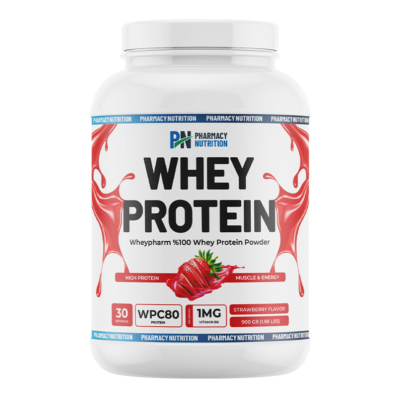 Pharmacy Nutrition Whey Protein Strawberry Powder 900g