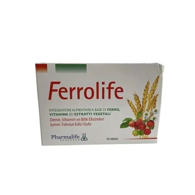 Pharmalife Ferrolife Iron & Vitamin Supplement 30 Tablets