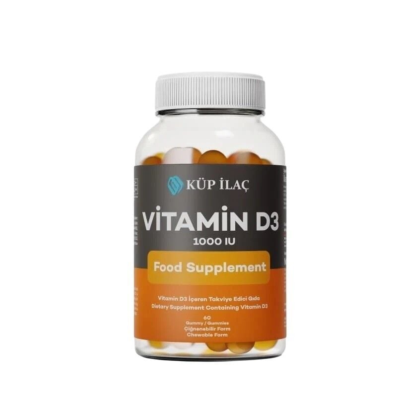 Pharmaser Vitamin D3 1000IU Daily Support Gummies 60 Count