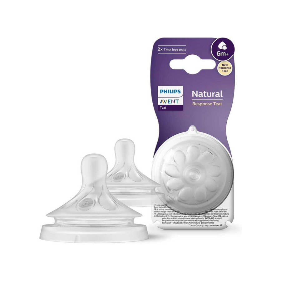 Philips Avent Natural Response Nipple Size 6 6M+ 2-Pack
