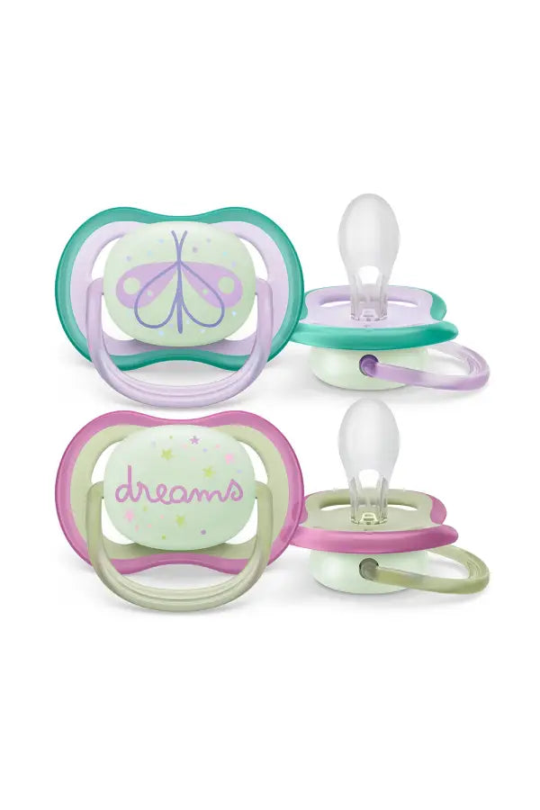 Philips Avent Ultra Air Nighttime Pacifier 0-6M 2-Pack