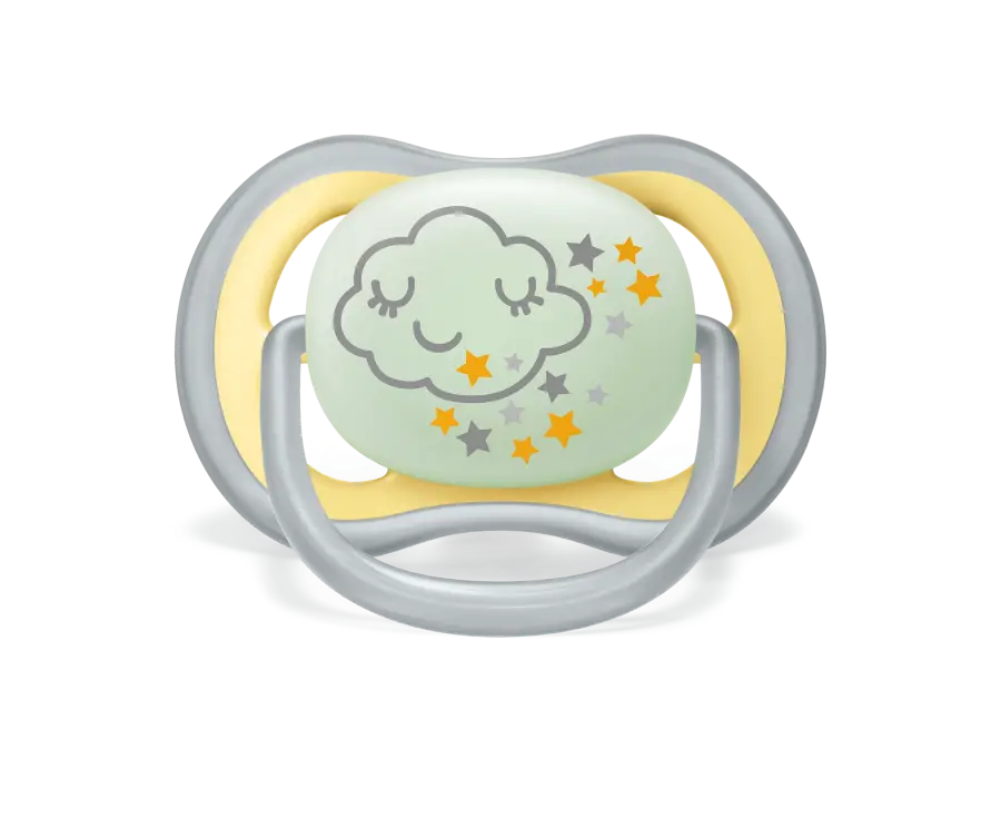 Philips Avent Ultra Air Night Pacifier 18M+ Yellow 2-Pack