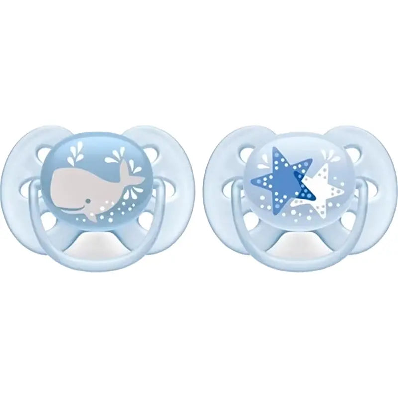 Philips Avent Ultra Soft Pacifier 6-18M for Boys 2 Pack