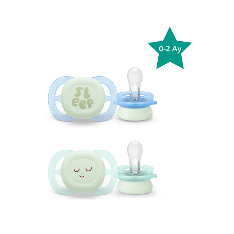Philips Avent Ultra Start Nighttime Pacifier 0-2M 2-Pack