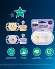 Philips Avent Ultra Start Nighttime Pacifier 0-2M 2-Pack