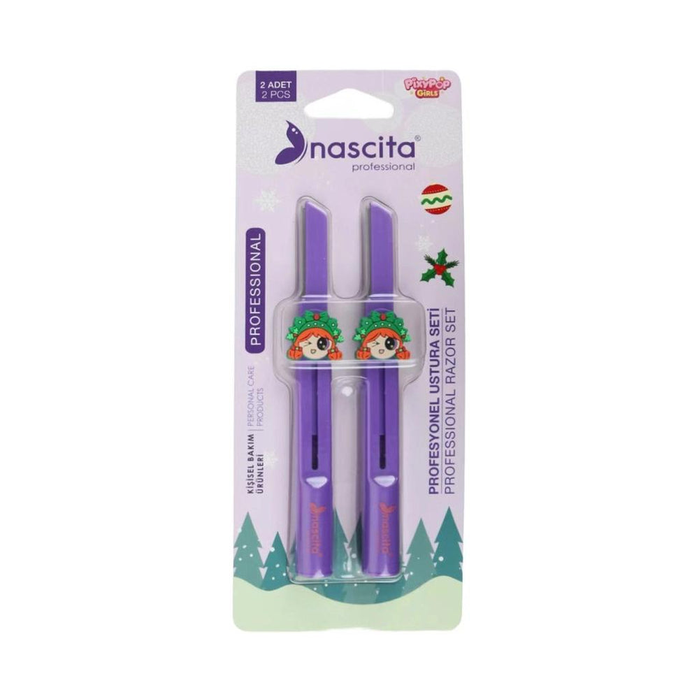 Nascita Pixy Pop Girls Eyebrow Razor Set for Precision Styling