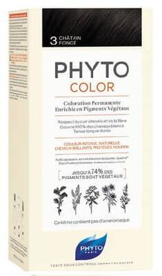 Phyto Color 3 Dark Chestnut Permanent Hair Color 1 Pack