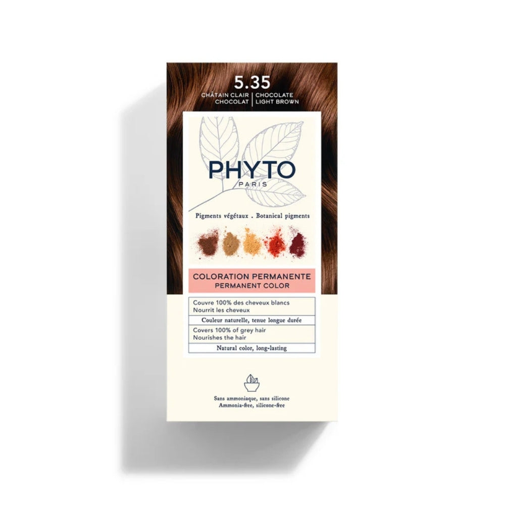 Phyto 5.35 Light Golden Mahogany Chestnut Hair Color 1 Kit