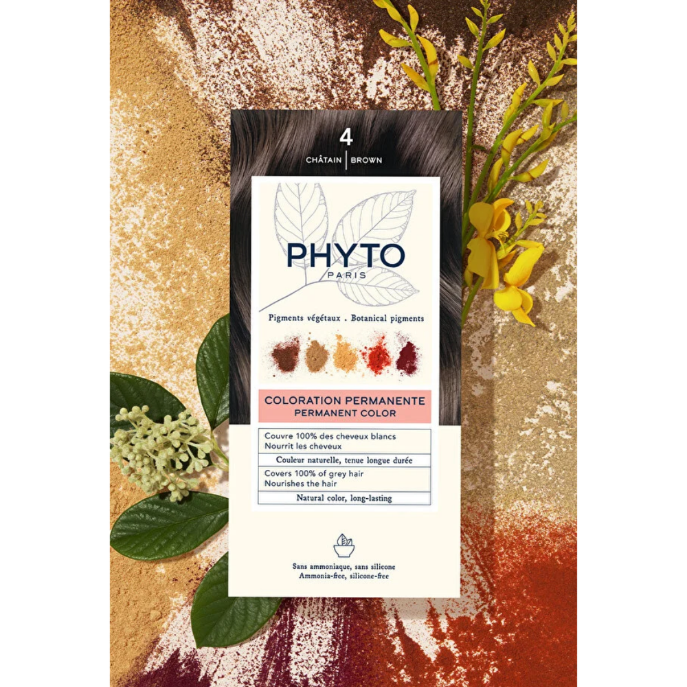 Phyto Phytocolor Botanical Hair Color 4 Chestnut 1 Pack