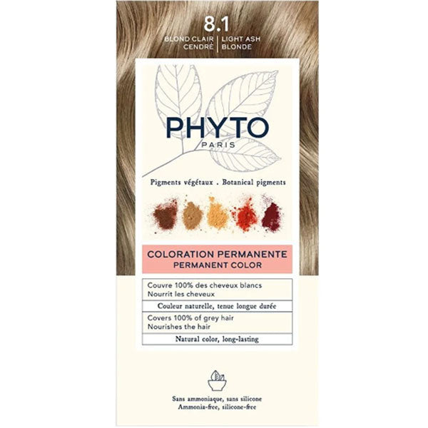 Phyto Phytocolor Permanent Hair Color 8.1 Light Ash Blonde