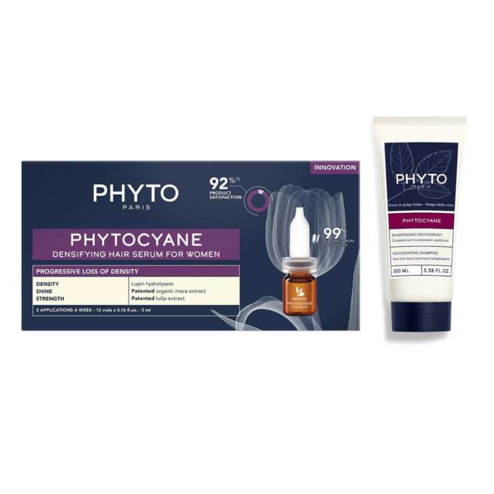 Phyto Phytocyane Women's Anti-Hair Loss Serum and Shampoo Set