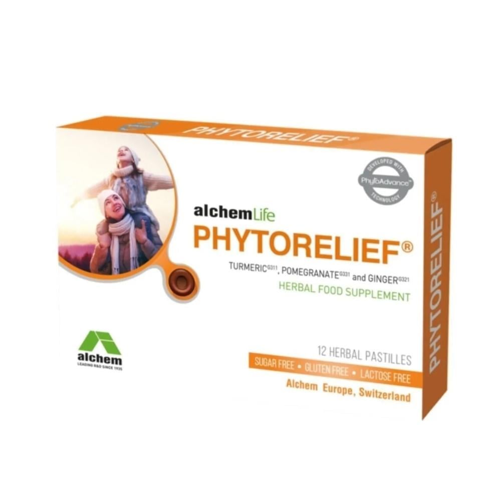 Phytorelief Pastille 12 Count - With Pomegranate, Ginger & Turmeric | Natural