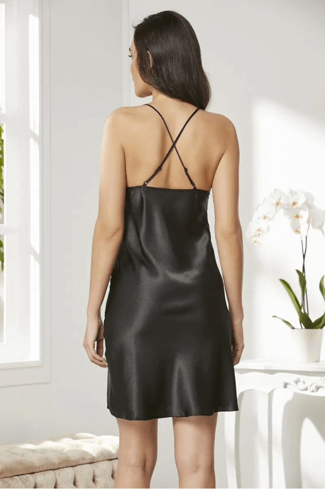 Pierre Cardin 860 Nightgown Comfort Sleepwear Black
