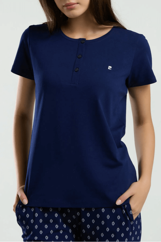 Pierre Cardin Women's Pajama Set Navy Blue 8953-S