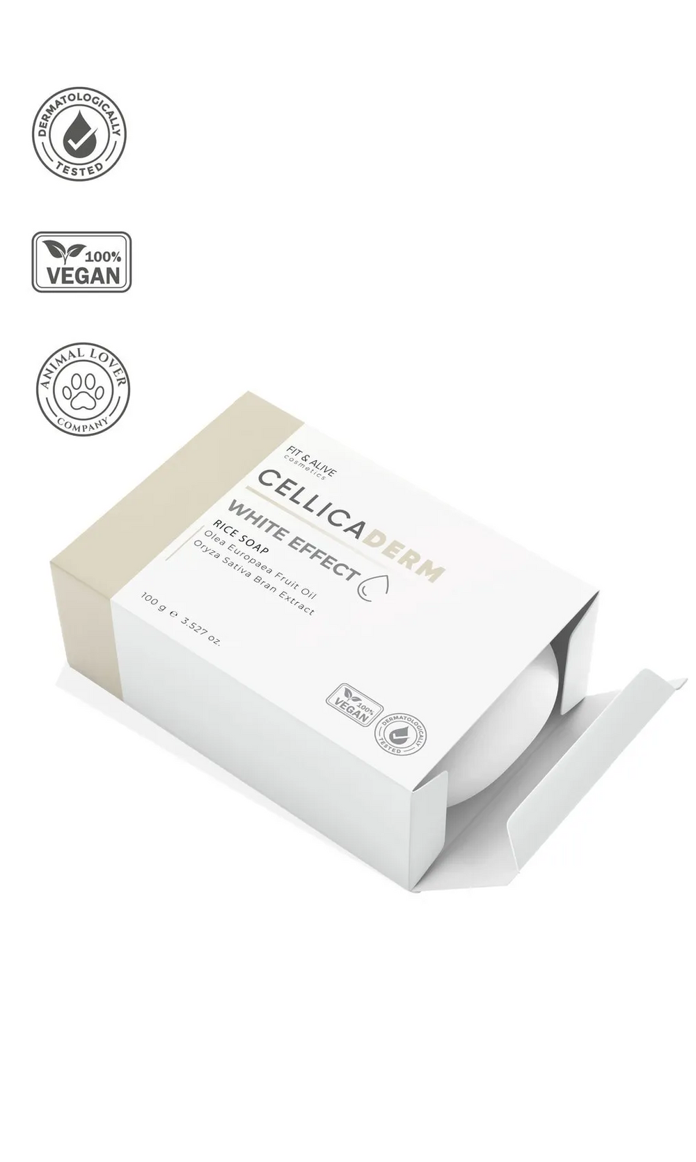 Fit & Alive Rice Soap - Whitening Effect - Bar Soap