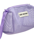 Eklips Lilac Mesh Makeup Bag for Travel and Storage