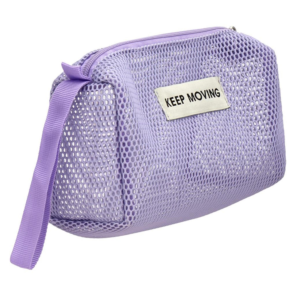 Eklips Lilac Mesh Makeup Bag for Travel and Storage
