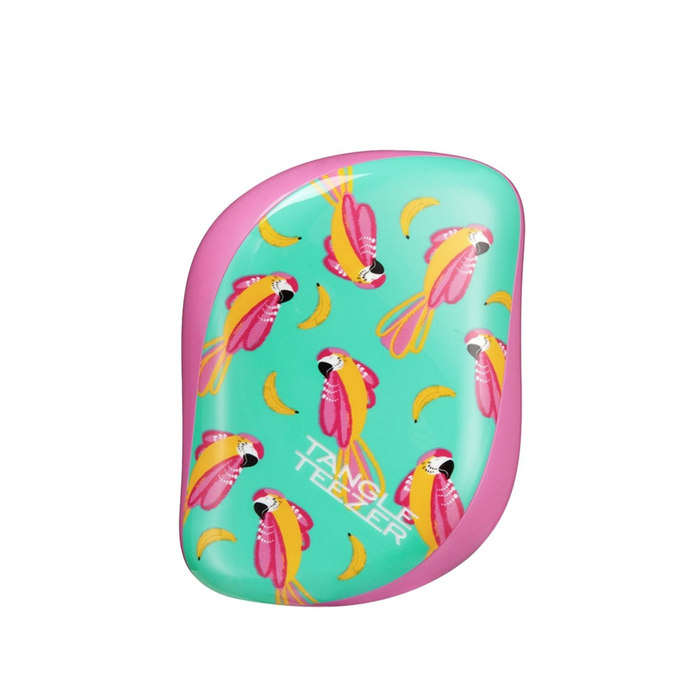 Tangle Teezer Compact Styler Paradise Bird Hair Brush - Detangling & Styling Made Easy - Hair Accessories