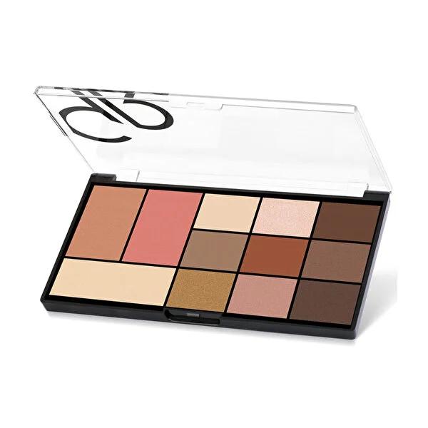 Golden Rose City Style Face & Eye Palette 01 - Warm Nude | 12 Shades - image 6