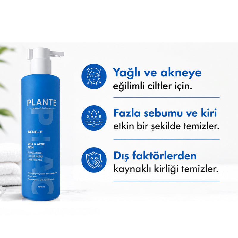 Plante Cosmetics Purifying Face Wash Gel for Oily Skin 400 ml