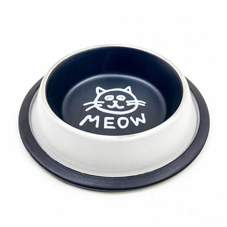 Playfull Figured Stainless Steel Pet Bowl for Food and Water 8 oz