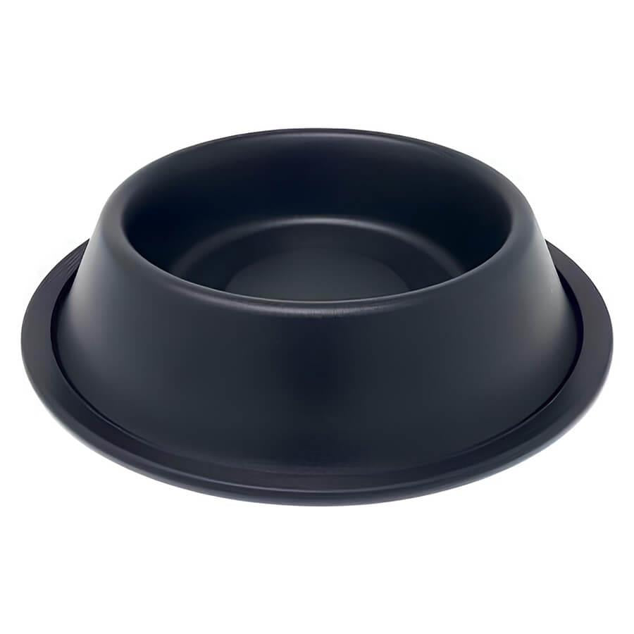 Playfull Matte Black Stainless Steel Food & Water Bowl 8 oz