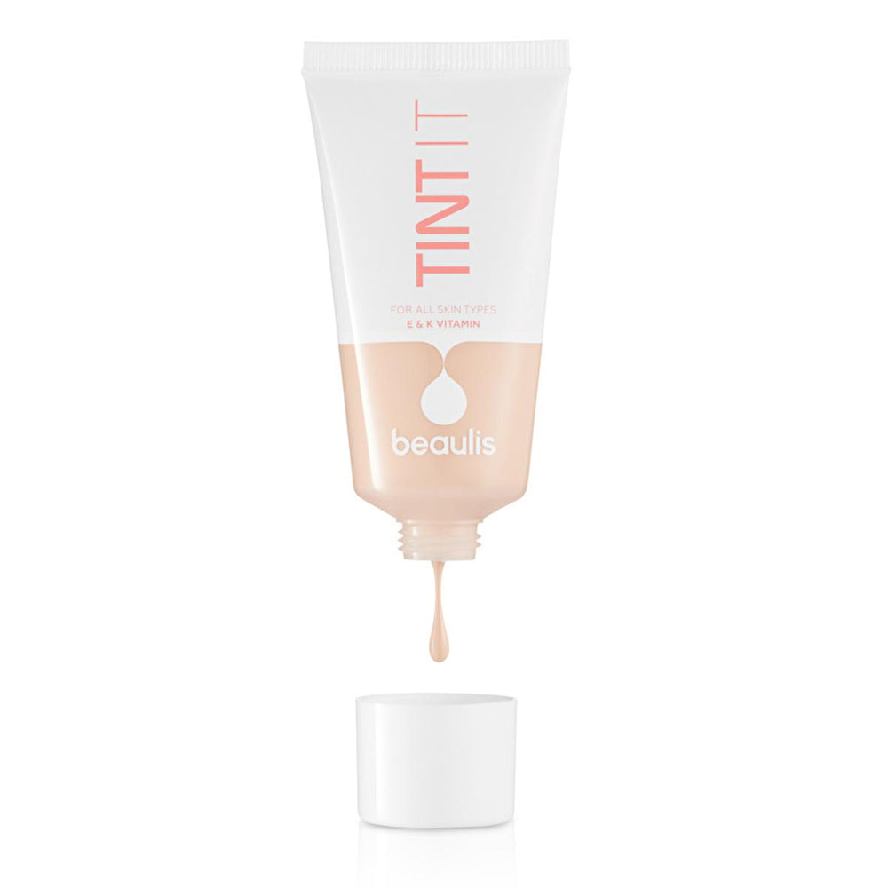 Beaulis Tint It Fondöten 106 Light Porcelain - Medium Coverage Foundation Makeup with Vitamins E & K - Foundation
