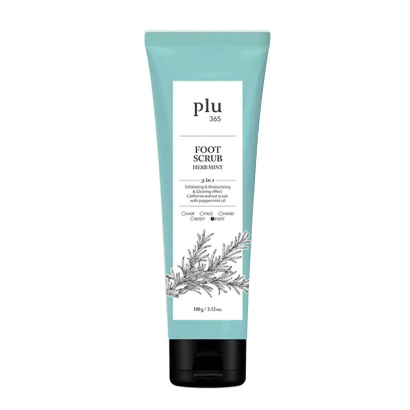Plu 365 Foot Scrub Herb Mint Refreshing Exfoliator 100g