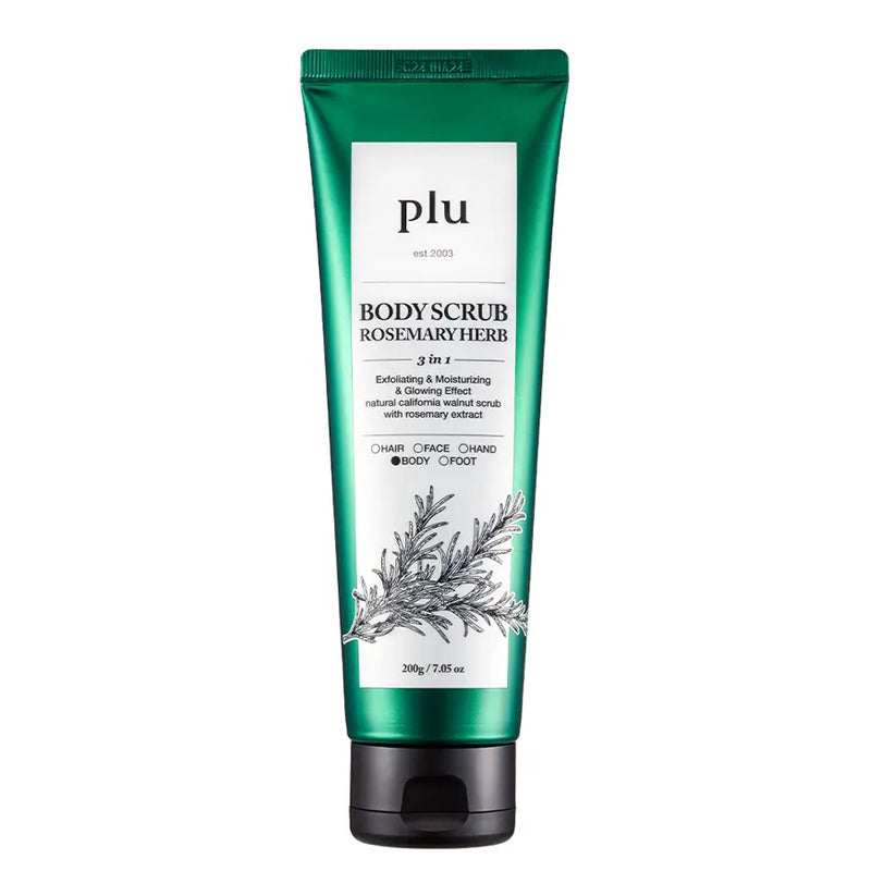 Plu Rosemary Herb Body Scrub for Smooth & Hydrated Skin 200g