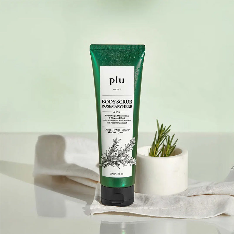 Plu Rosemary Herb Body Scrub for Smooth & Hydrated Skin 200g