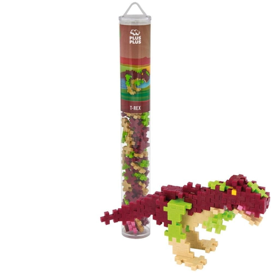 Plus-Plus 100 Piece T-Rex Building Set for Creative Play