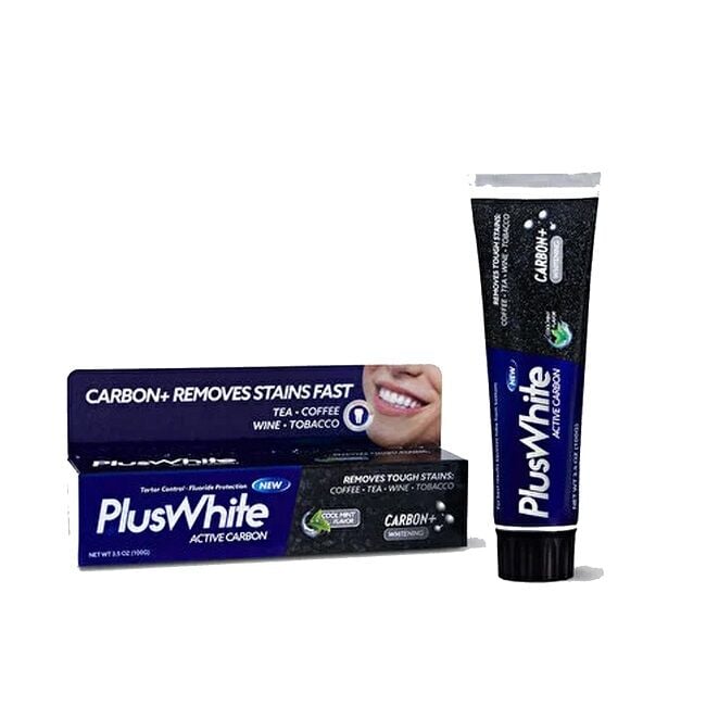Plus White Activated Charcoal Whitening Toothpaste 100g