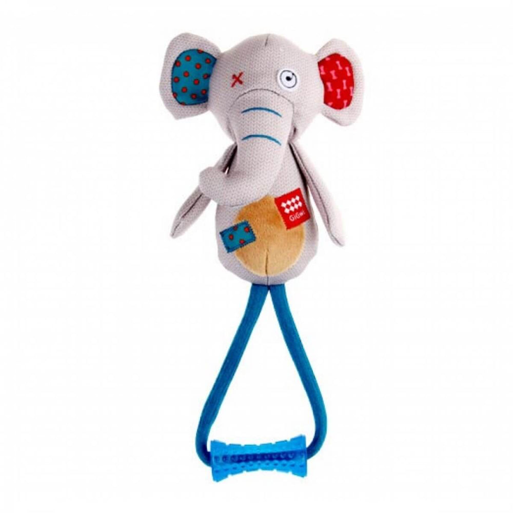 GiGwi Plush Friendz Squeaky Elephant Dog Toy 32cm