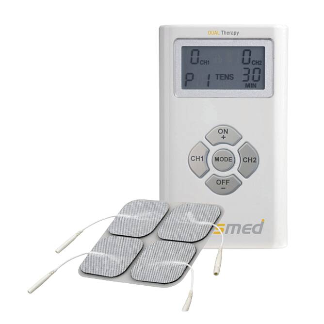 Plusmed pM-TE01 TENS + EMS Therapy System, 2-Channel Electrotherapy Device