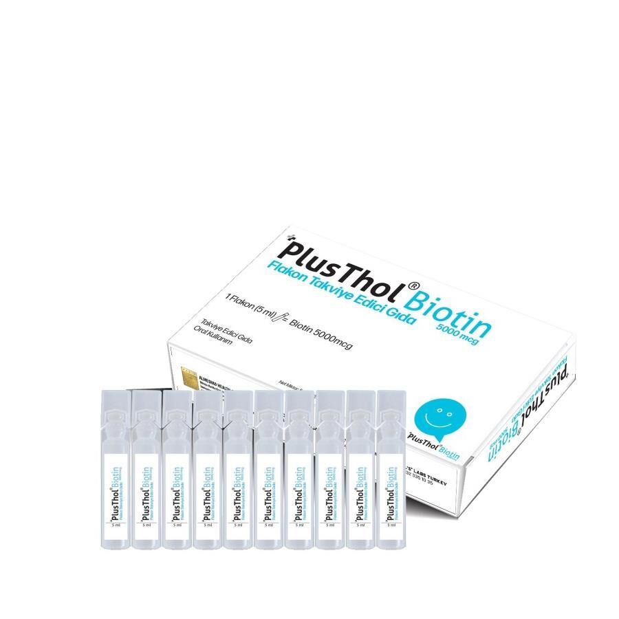 Almediko Plusthol Biotin Flakon Hair and Skin Support 30 x 5ml