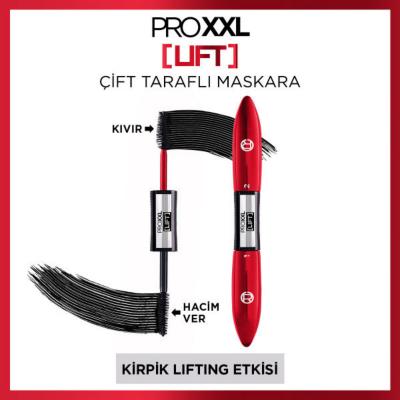 Loreal Paris Pro XXL Lift Double-Sided Mascara, Volume and Lift Mascara with Pro-Keratin - Dual Brush Technology for Enhanced Eyelashes Loreal Paris Pro XXL Lift Mascara - Dual Brush for Volume & Lift Loreal Paris Pro XXL Lift, Double-Sided Mascara, Pro-keratin Mascara, Volume and Lift Mascara, Dual Brush Mascara, Mascara, Eye Makeup, Lash Enhancement, Beauty Essentials, Makeup for Eyes, Cosmetic Products, Pro-Keratin Formula, Fiber Brush Mascara, Volume Mascara, Lift Mascara