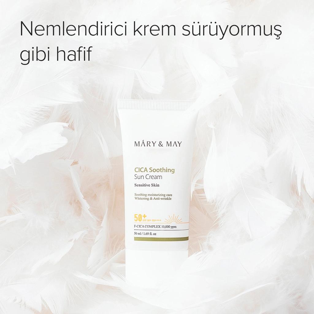 Mary &amp; May Vegan Cica Sun Cream SPF 50+ PA++++ 50ml