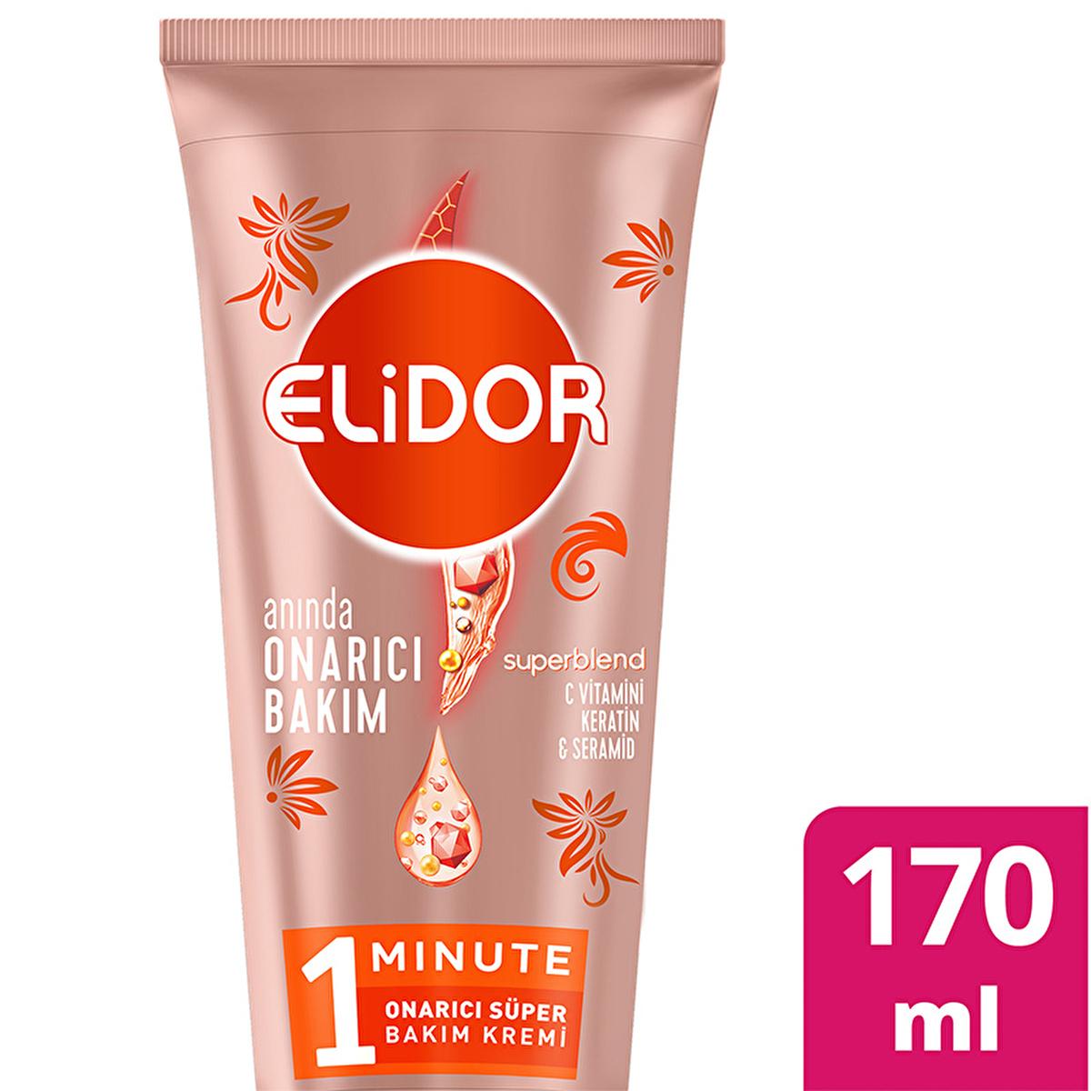Elidor Instant Repair Hair Care Cream - 1 Minute Repair, Enriched with C Vitamin, Keratin, and Ceramide - Anti-Frizz Hair Cream for Damaged Hair Elidor Instant Repair Hair Cream - 1 Min Repair & Nourishment hair repair cream, instant hair care, Ceramide hair treatment, Keratin hair repair, anti-frizz hair cream, hair care for damaged hair, hair moisturizer, cruelty-free hair care, PETA approved hair products, hair nourishment, hair softening, frizz reduction, hair care routine, post-shampoo treatment