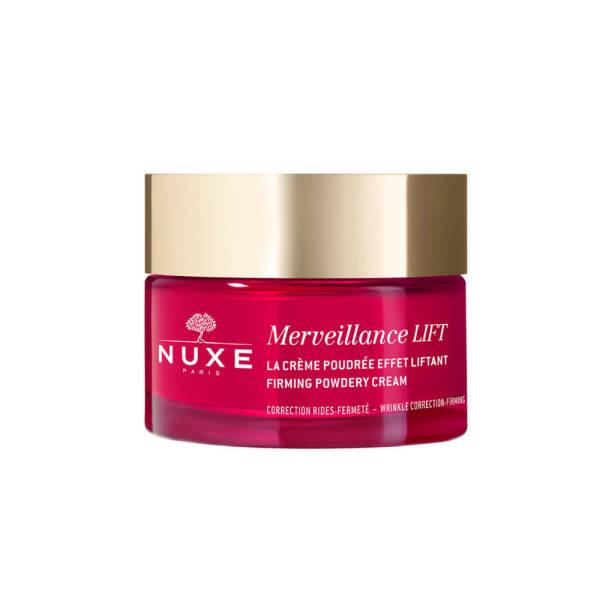 nuxe merveliance lift firming cream 50ml front view, nuxe merveliance lift firming cream 50ml texture Nuxe Merveliance Lift Firming Cream - Tightening Formula | 50ml Nuxe Merveliance Lift Firming Cream 50ml nuxe, firming-cream, anti-aging, wrinkle-reduction, daily-skin-care, skin-tightening, moisturizer, gel-cream, ai-generated, beauty