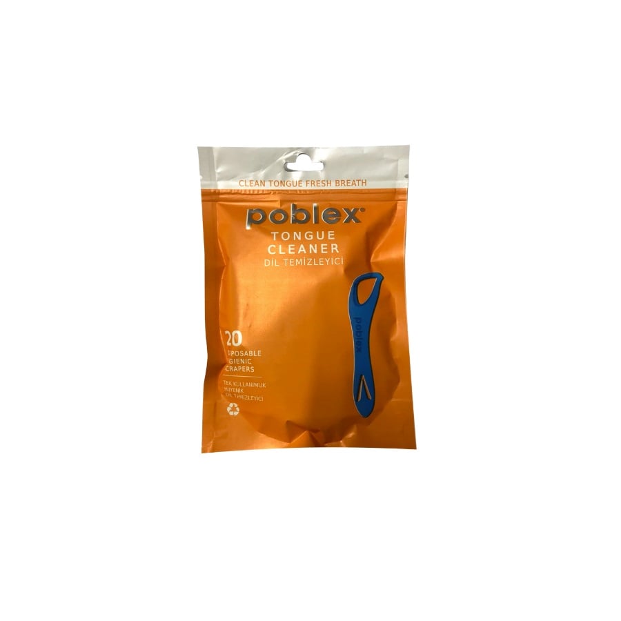 Poblex Tongue Cleaner Toothpick Set, 20-Pack