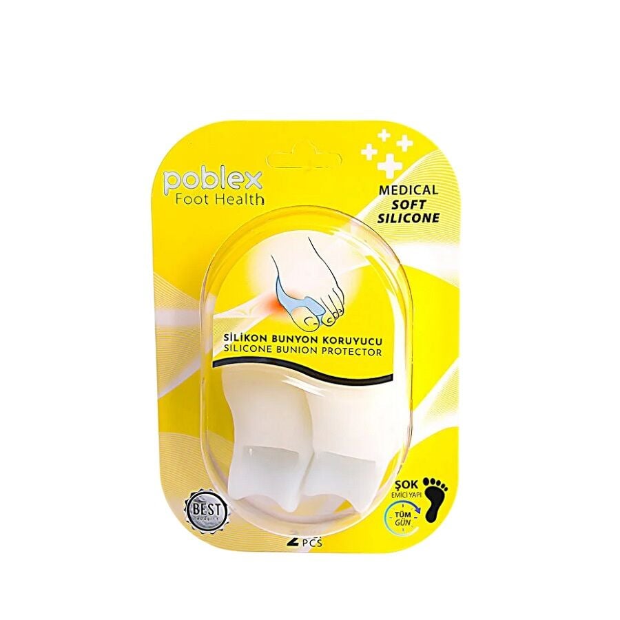 Poblex Silicone Bunion Guard with Roller for Foot Comfort 1 Pair