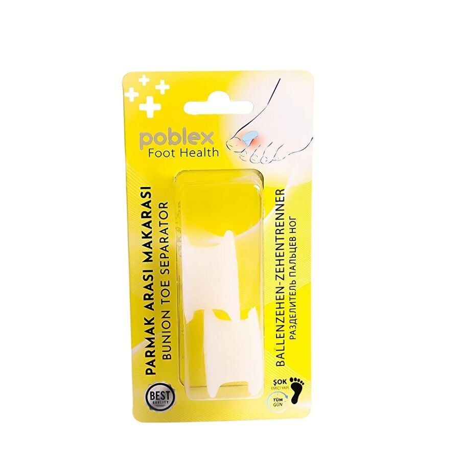 Poblex Silicone Toe Spreader for Comfort and Alignment Small