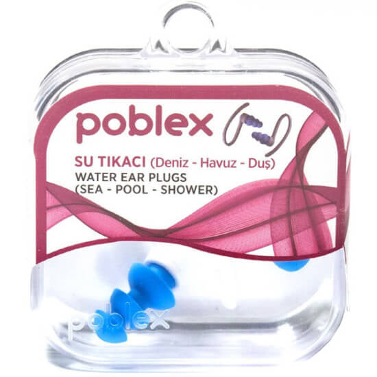 Poblex Water Earplugs for Swimming & Bathing 1 Pair