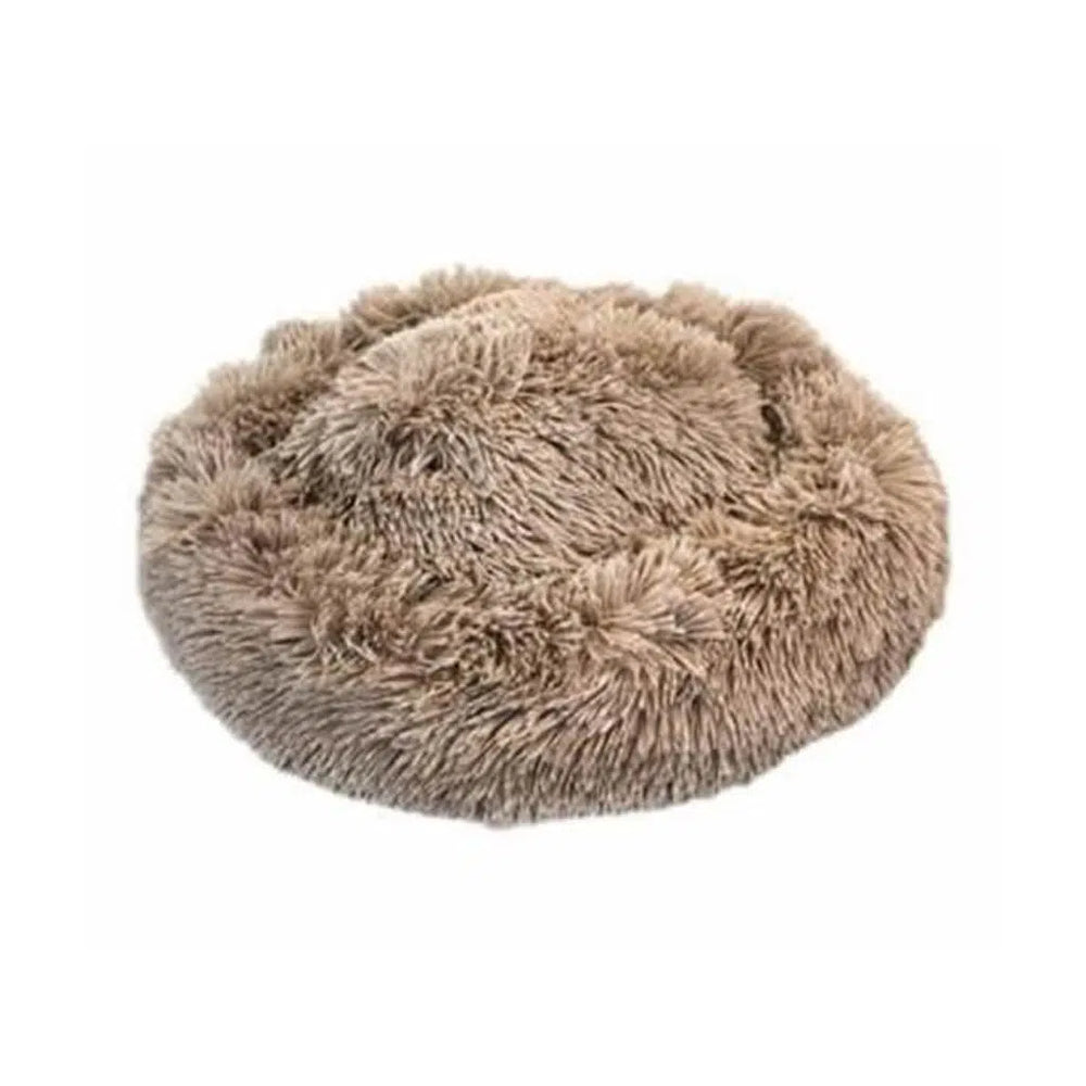 Zampa Poffin Plush Mustard Pet Bed for Comfort 50 cm