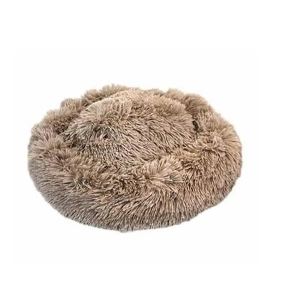 Zampa Poffin Plush Mustard Pet Bed for Comfort 70 cm