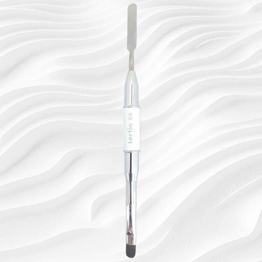 Tertio Dual-Ended Poly Gel Nail Brush & Spatula M-222