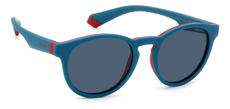 Polaroid Kids PLD 8048/S Blue Sunglasses for Ages 7-10